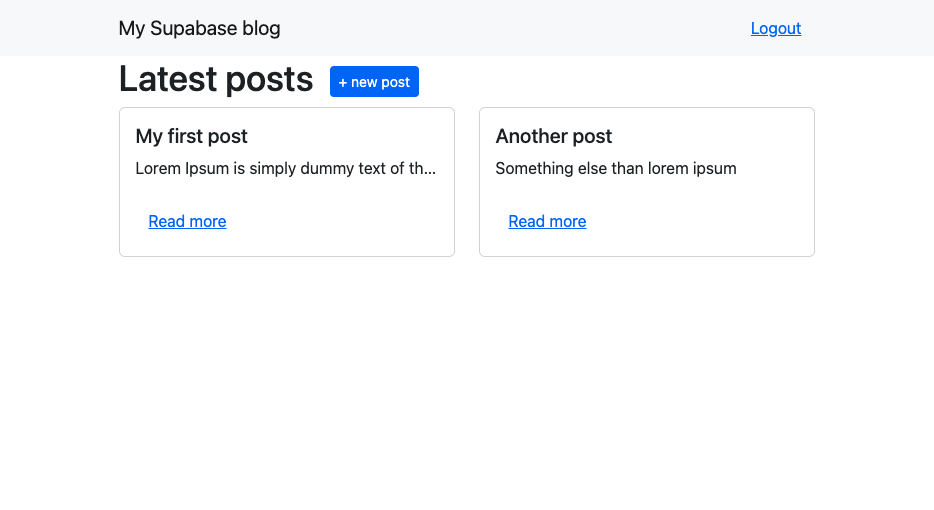Home page